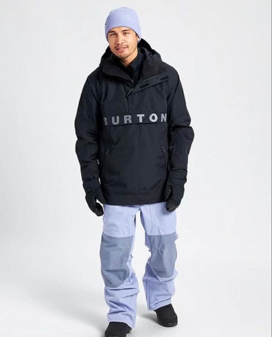 Burton アノラックジャケット　黒　スノボウェア　バートン　スノーウェア