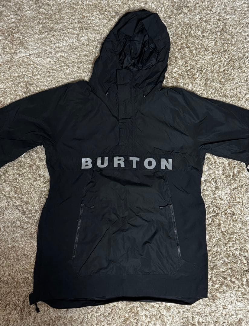 Burton アノラックジャケット　黒　スノボウェア　バートン　スノーウェア