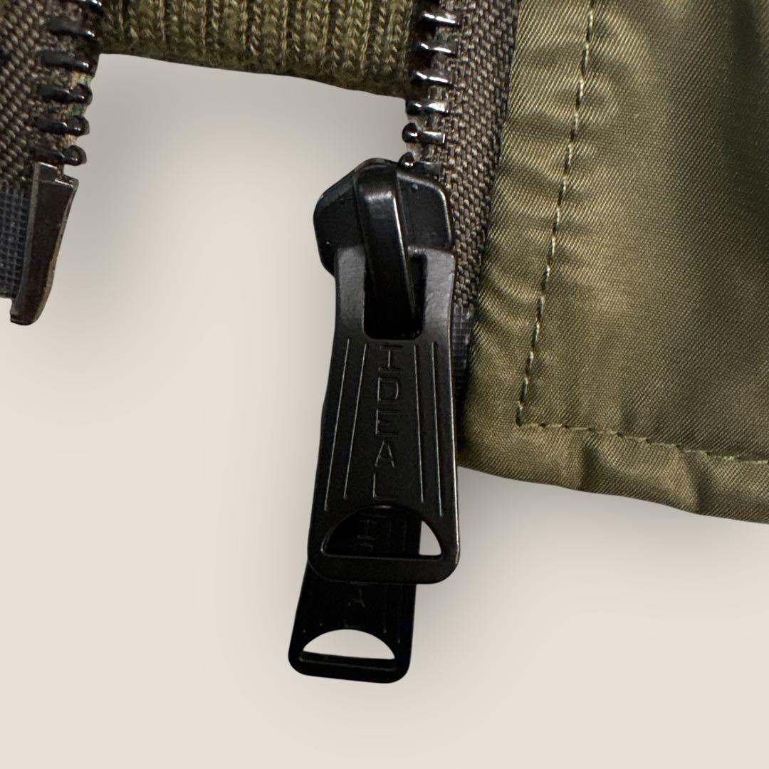 超美品⭐︎MMMM ラムレザー袖切替MA-1ブルゾン⭐︎