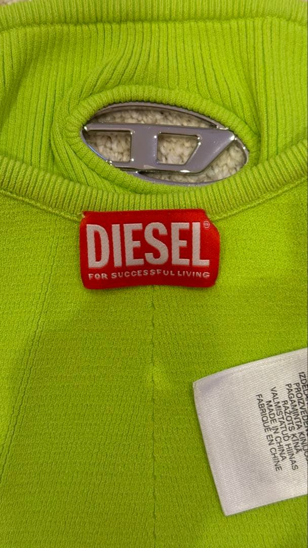 極美品！Diesel チューブトップ　リブニット ベアトップ