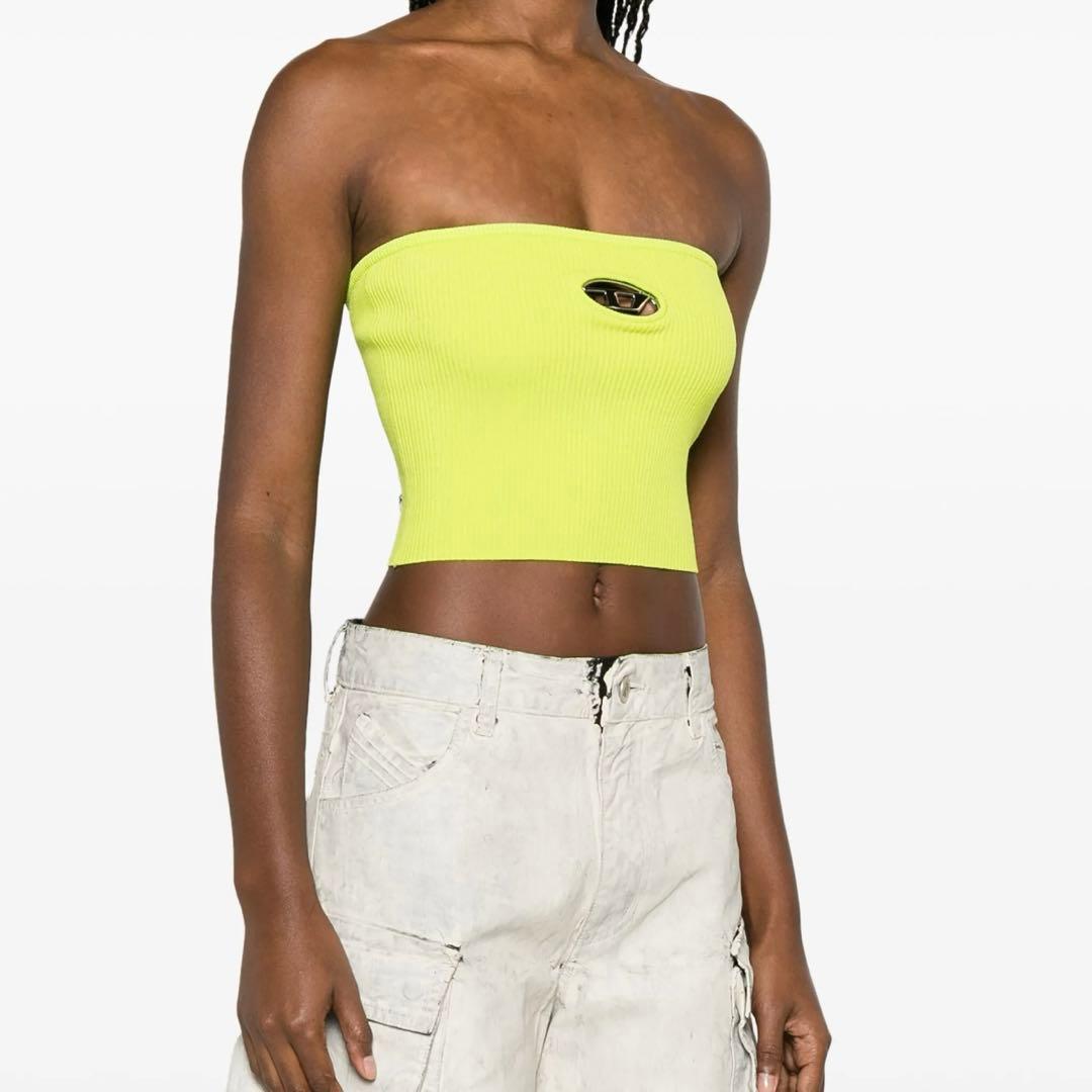 極美品！Diesel チューブトップ　リブニット ベアトップ