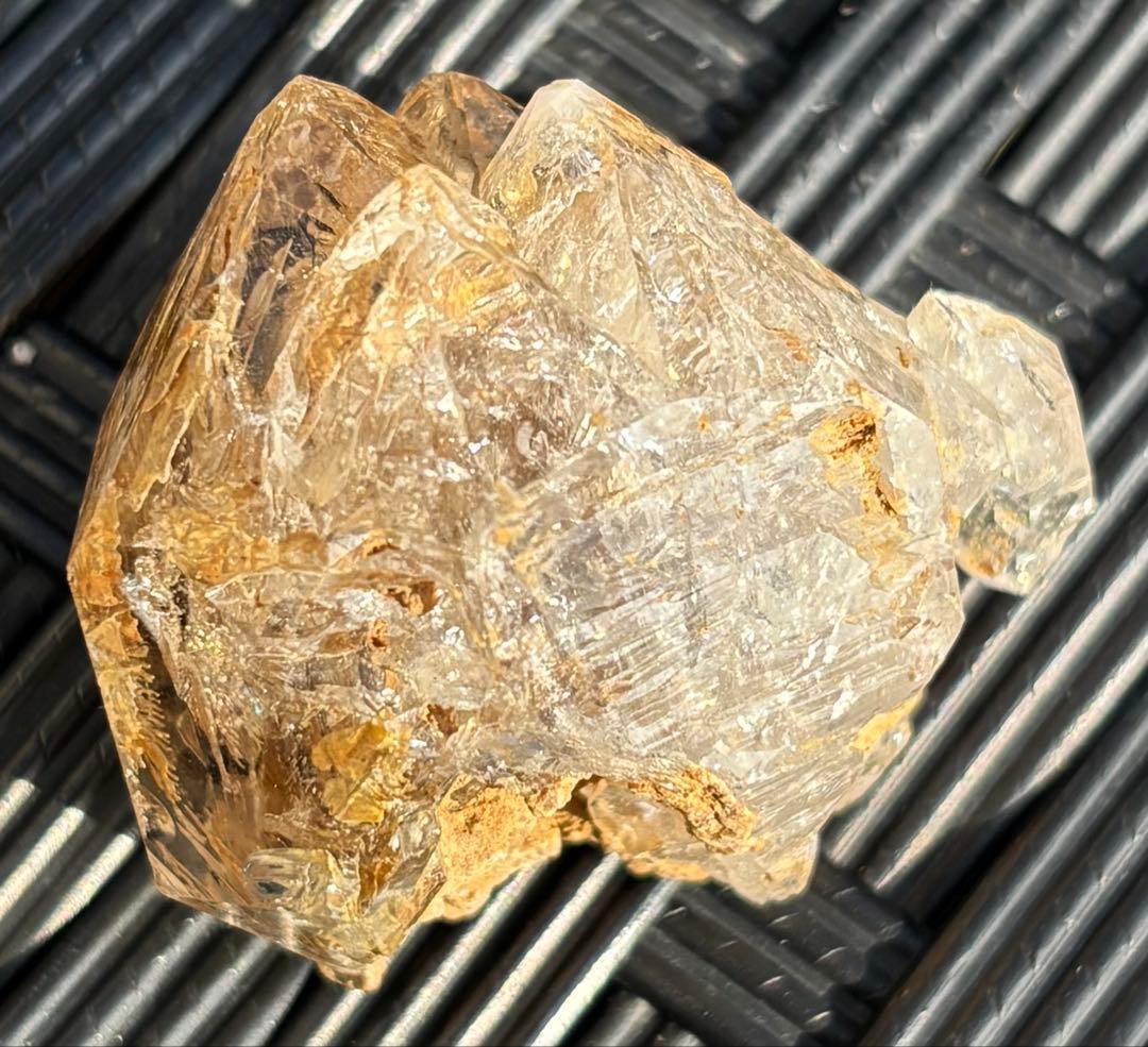 【天然石】虹入り　原石　天使の贈り物　骸骨水晶　エレスチャルクウォーツ③