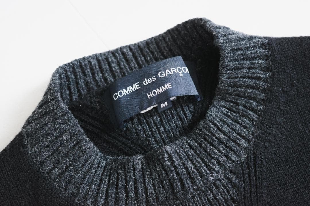 COMME des GARCONS HOMME｜ブラックニット｜Mサイズ