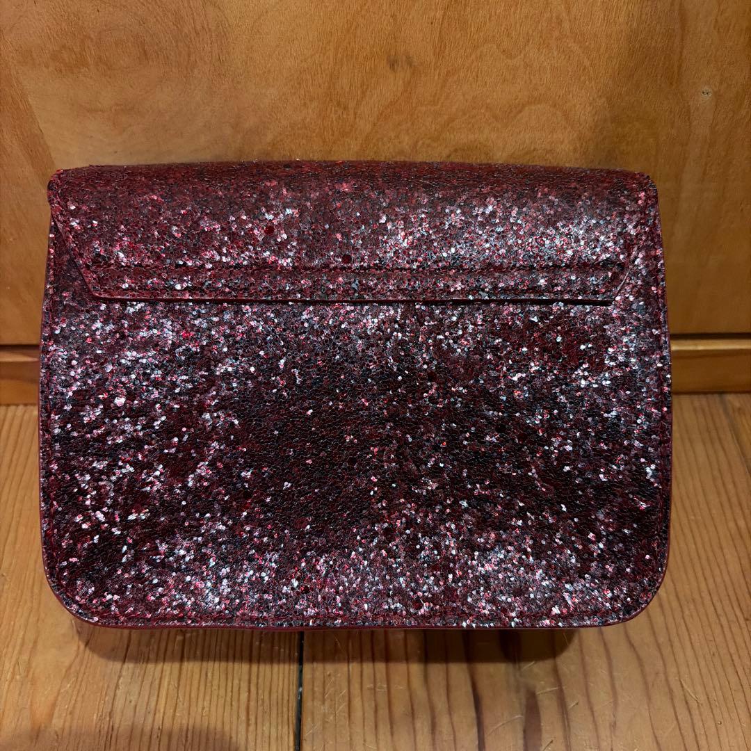 FURLA フルラ メトロポリス チェーンバッグ グリッター レッド - メルカリ