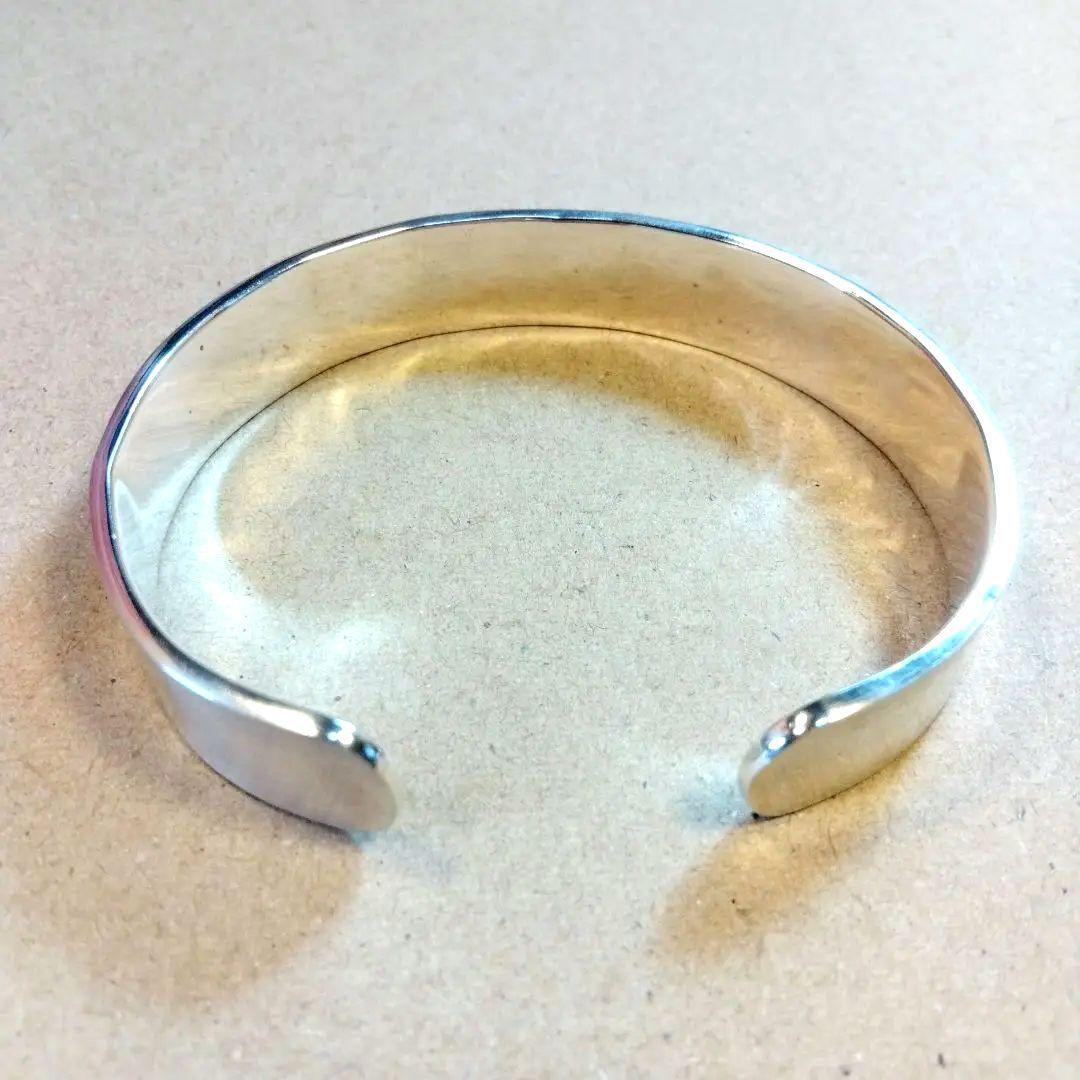 美品 ヴィンテージ ホピ族 オーバーレイ 波モチーフ シルバーカフバングル