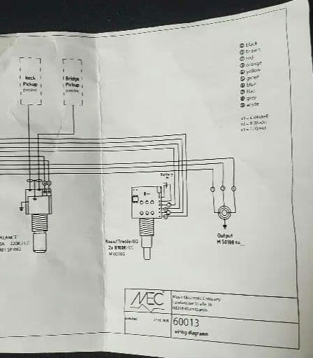 MEC 60013 Bass preamp (active)