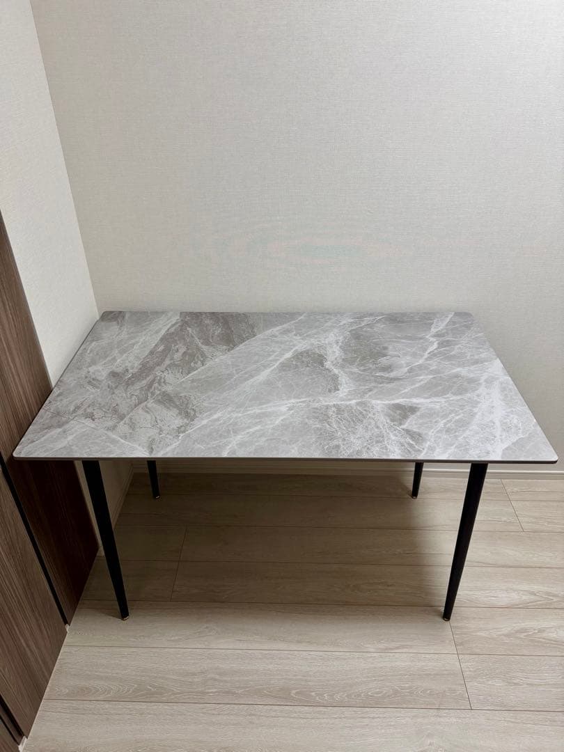 【わーるど】大理石柄 ダイニングテーブル