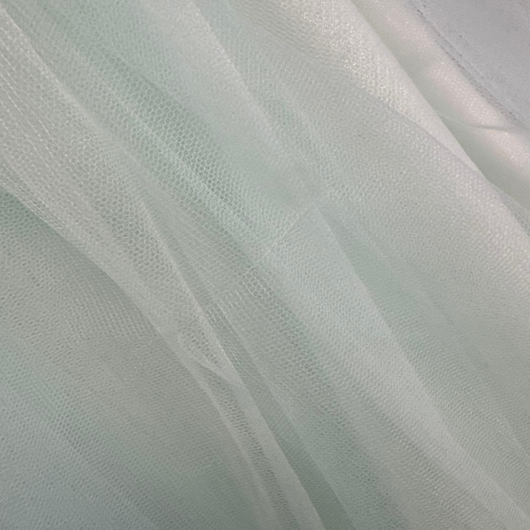 DRESCCO ミントブルージュエリーロングドレス 130cm