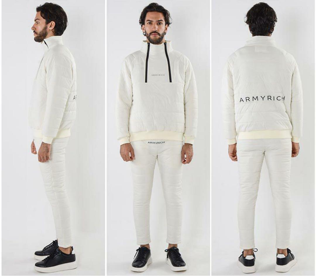 【完売品】アーミーリッチ 中綿スタンドプルオーバーセットアップ ARMYRICH