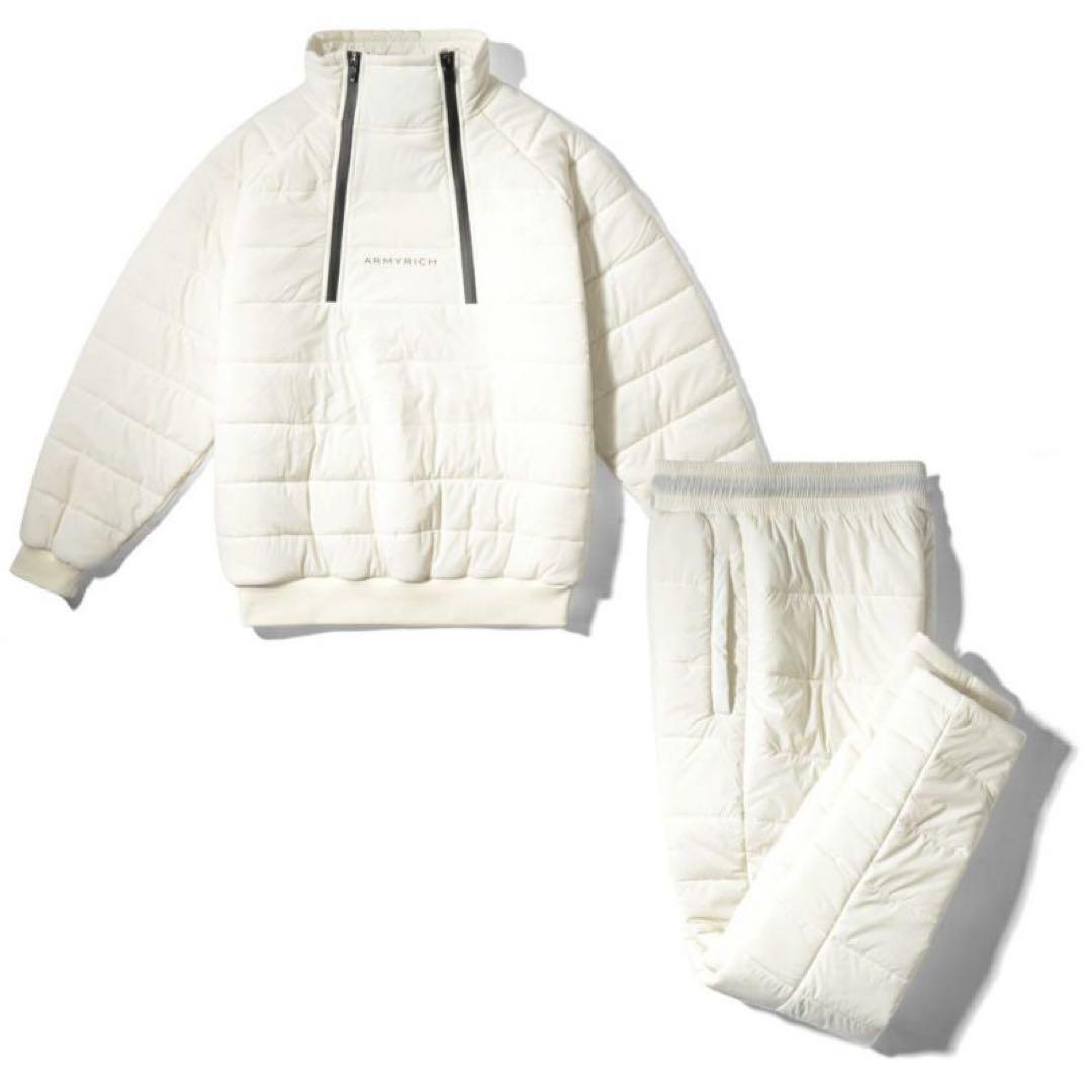 【完売品】アーミーリッチ 中綿スタンドプルオーバーセットアップ ARMYRICH