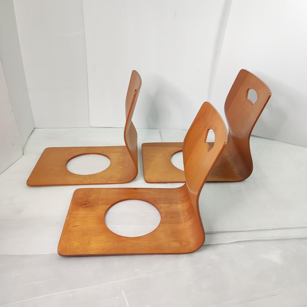 木製座椅子　７脚セット　和室 旅館 こたつ 光座椅子