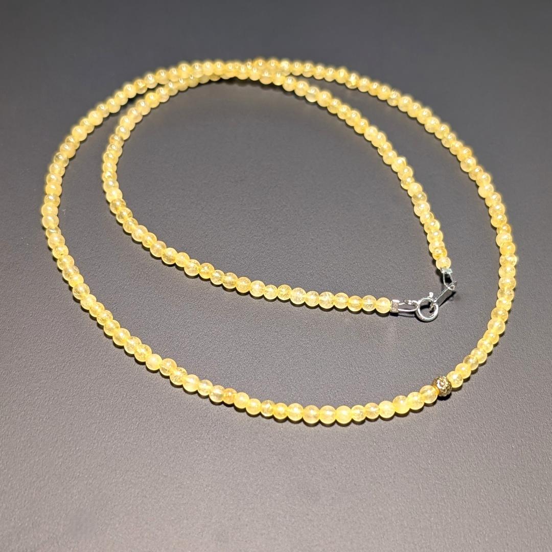 《煌めきの宿命》K18ゴールド×ゴールドルチルネックレス 贈り物 プレゼント