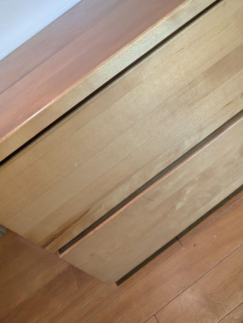 《送料込》無印良品 MUJI 木製 2段チェスト バーチ材 棚 良品計画