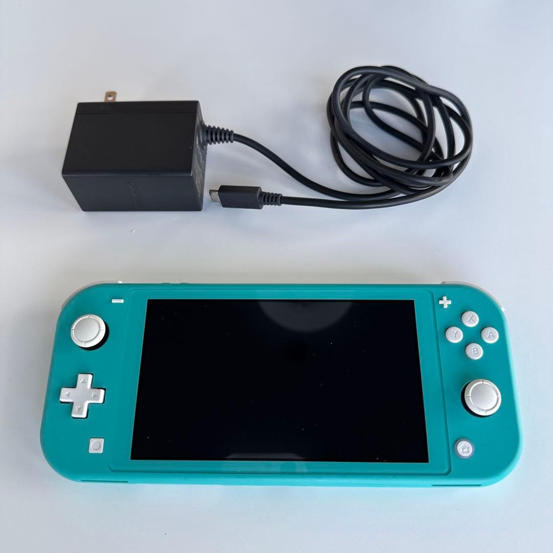 Nintendo Switch Lite ターコイズ 本体 充電器・カード付き