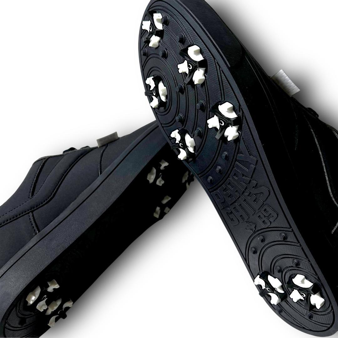 26cm パーリーゲイツ ミニマルデザイン オールレザー ゴルフシューズ