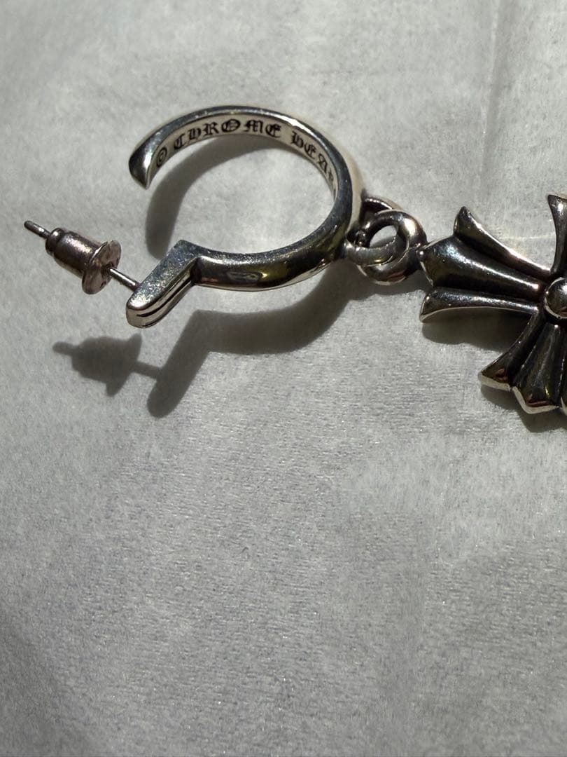 CHROMHEARTS クロムハーツ タイニーCH クロス フープピアス