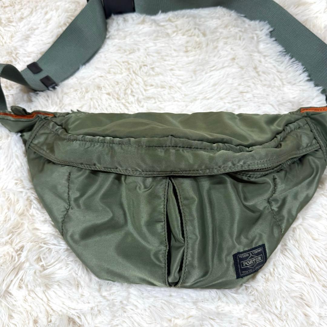 PORTER　ポーター　タンカー　ボディバッグ　セージグリーン 美品