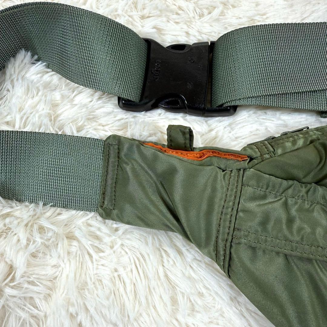 PORTER　ポーター　タンカー　ボディバッグ　セージグリーン 美品