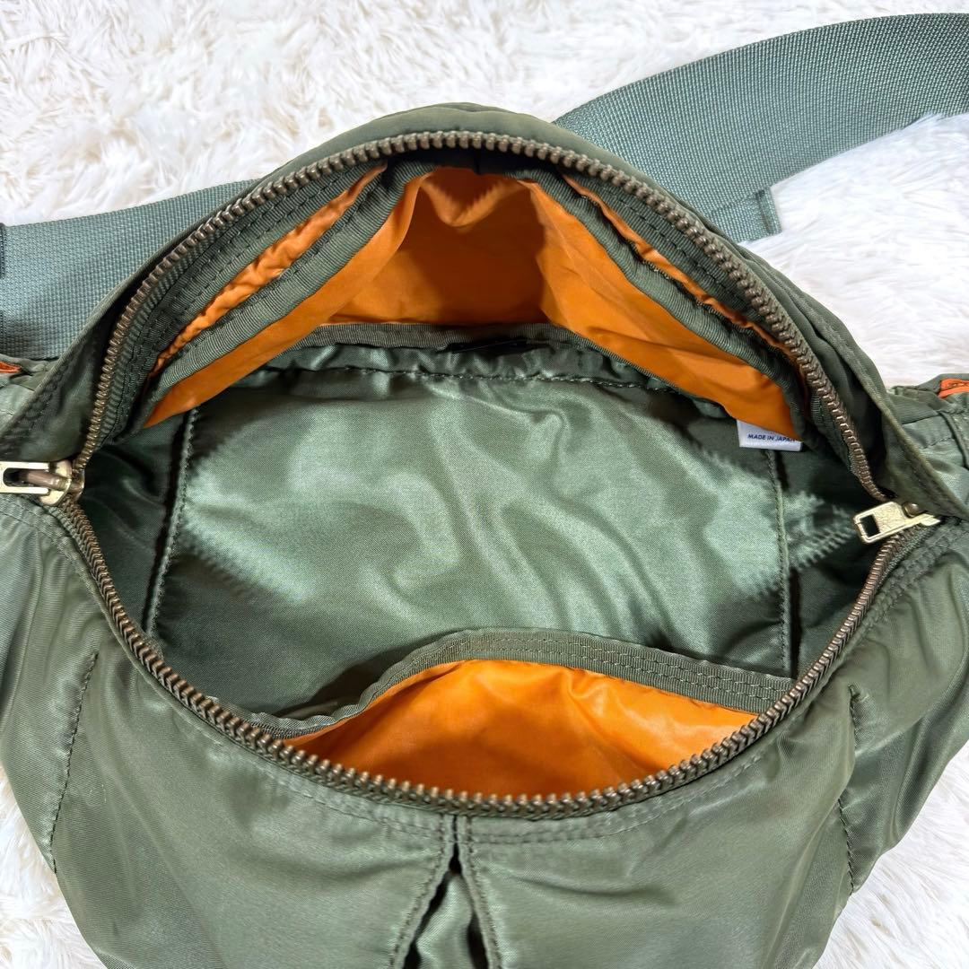 PORTER　ポーター　タンカー　ボディバッグ　セージグリーン 美品