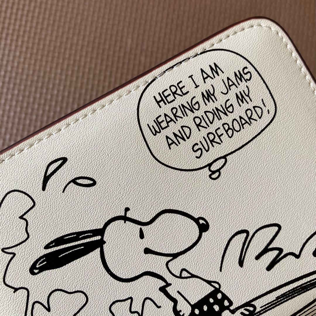 リンさまご購入分】【COACH X PEANUTS】ビルフォールド チョーク