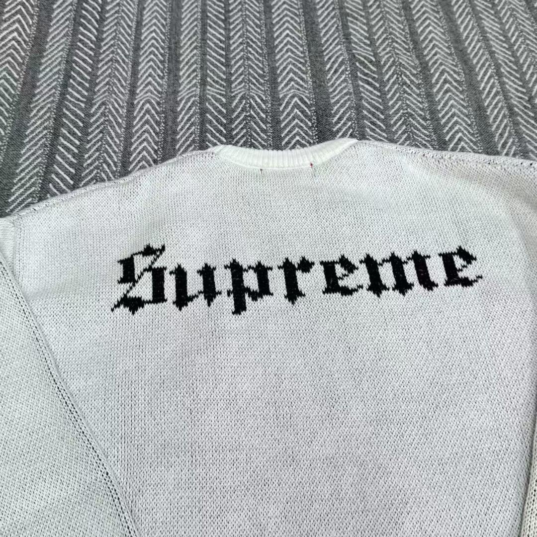 トップス Supreme  White Sweater \"White\" L