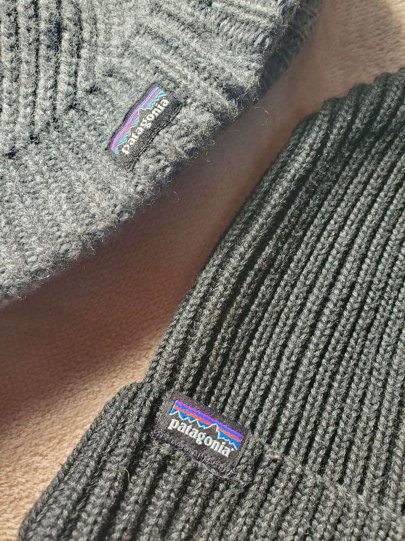 patagonia ラブルビーニー　つば付き ニット帽　ビーニー ２点セット