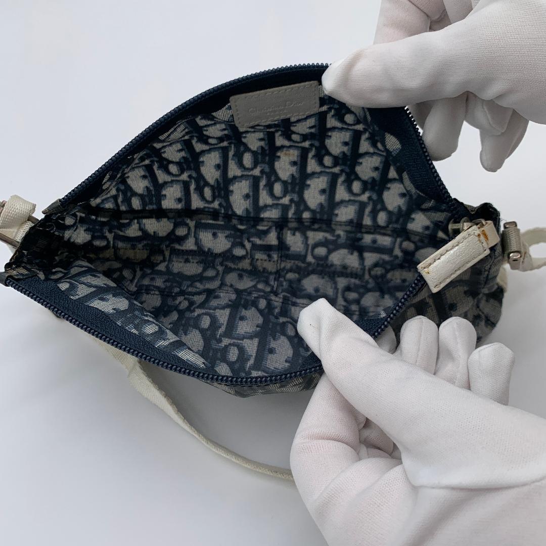 クリスチャンディオール アクセサリーポーチ ハンドバッグ トロッター オブリーク