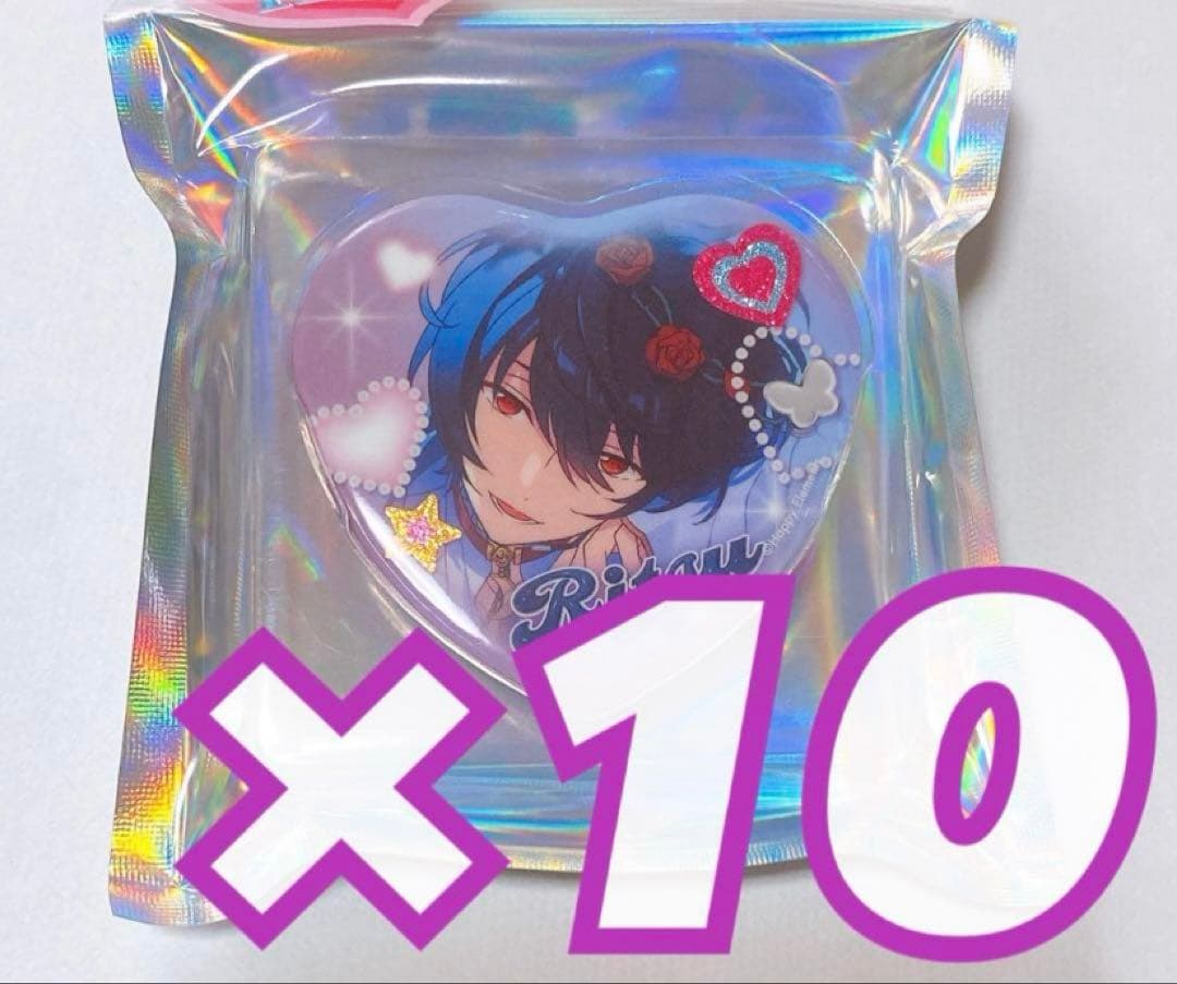 あんスタ 朔間凛月 pattythree GIRA⭐︎デコ ハート缶バッジ