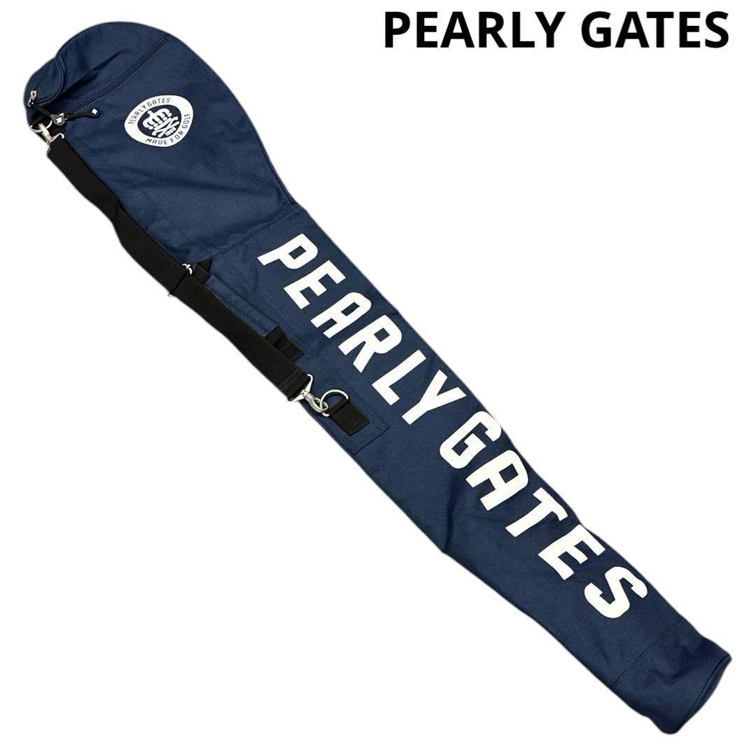 美品 パーリーゲイツ PEARLY GATES ゴルフ クラブケース ネイビー