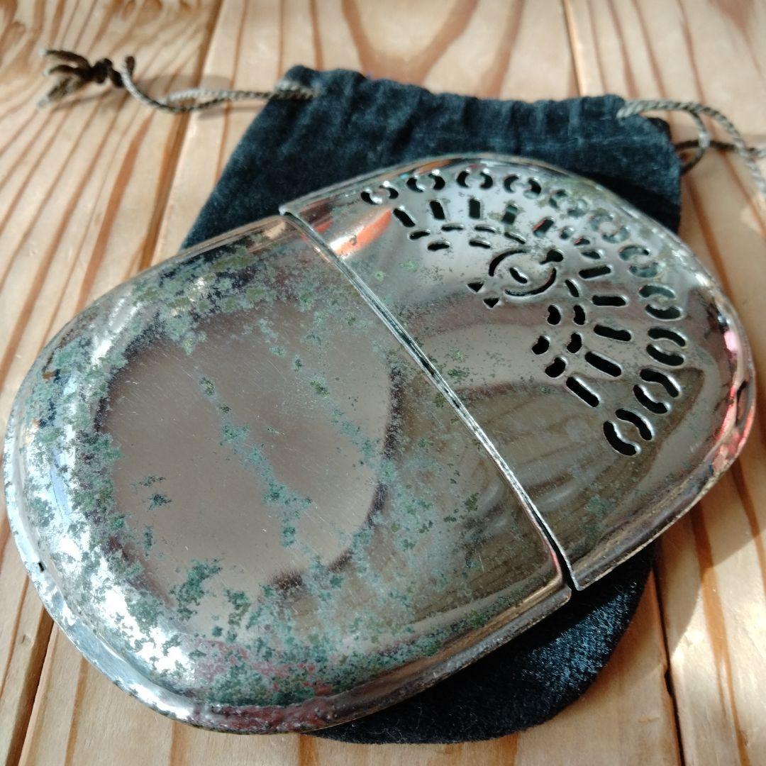 ほ*茶様 ハクキンカイロ 白金懐炉 小判型 希少 アンティーク 古道具 戦前