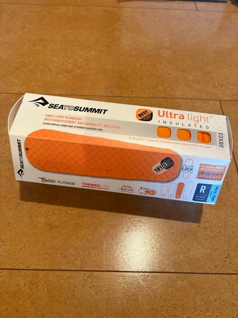 シートゥーサミット ウルトラライト インサーレーティッドマット レギュラー 新品