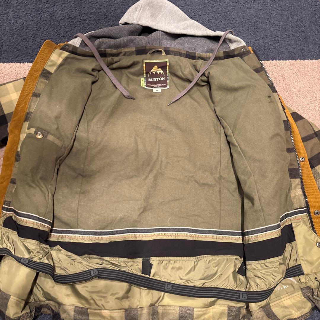 BURTON チェック柄ジャケット フード付き