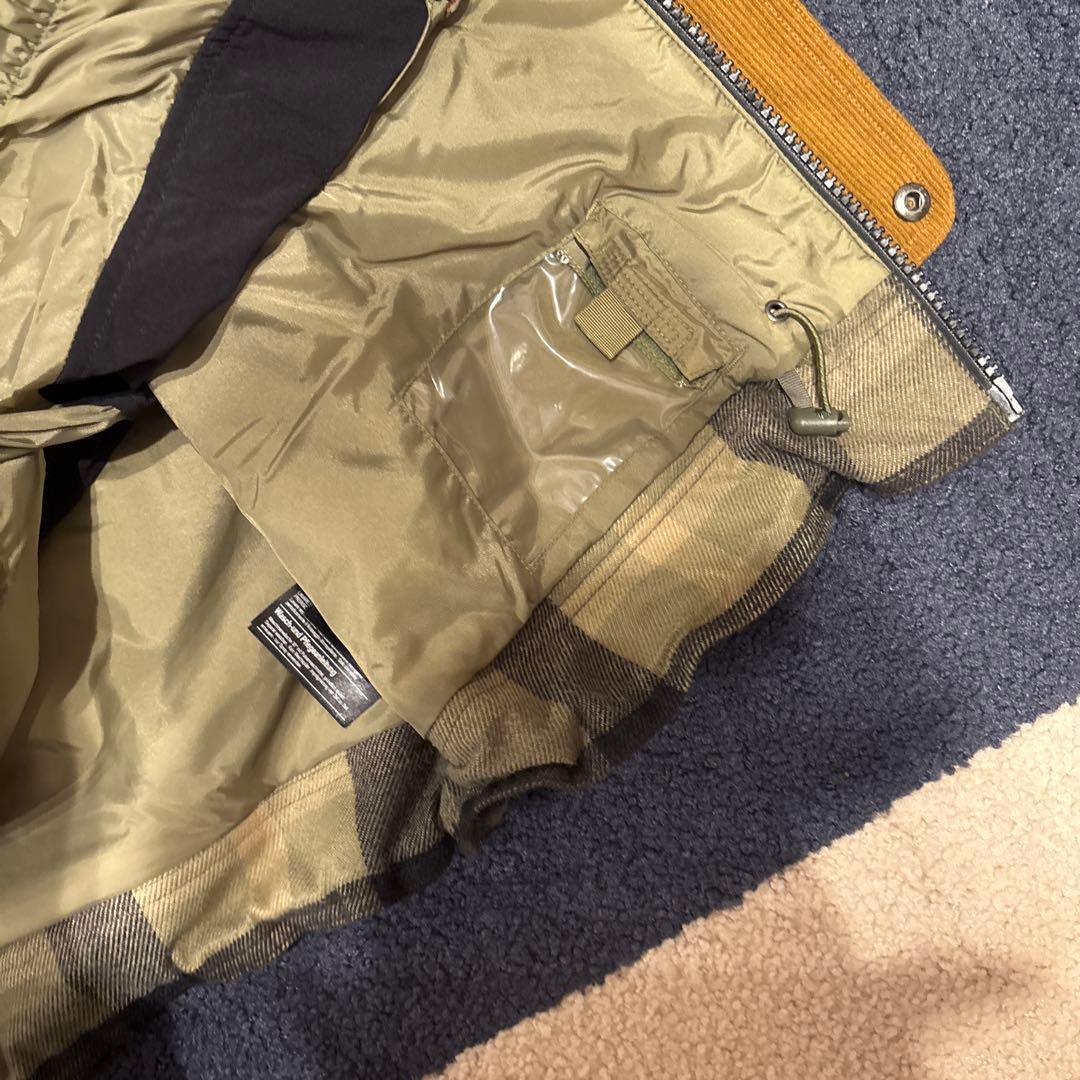 BURTON チェック柄ジャケット フード付き