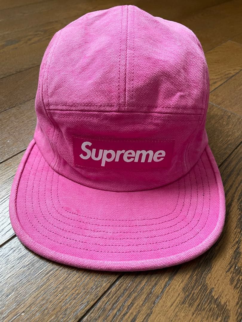 Supreme シュプリーム キャップ ピンク - メルカリ