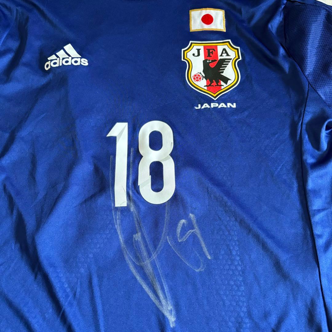 adidas 日本代表 大迫勇也選手 サイン入り ユニフォーム18番 - メルカリ