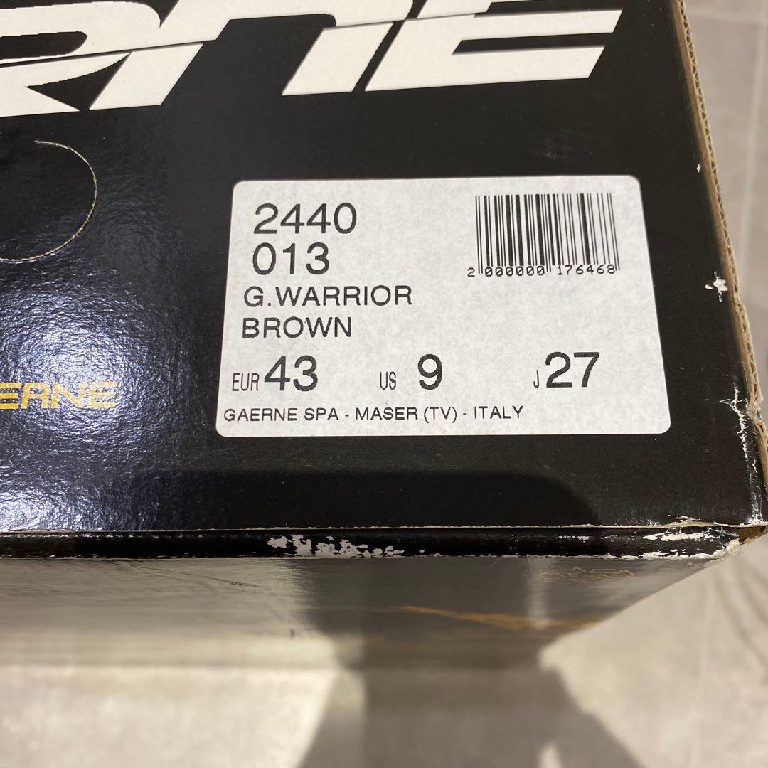 GAERNE Gウォーリア 27.0cm ガエルネ バイクブーツ ブラウン