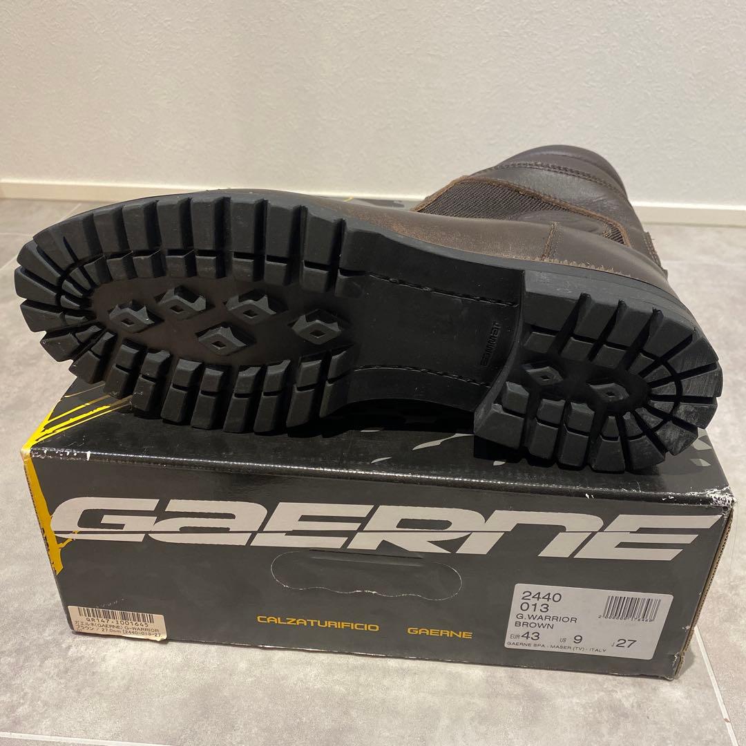 GAERNE Gウォーリア 27.0cm ガエルネ バイクブーツ ブラウン