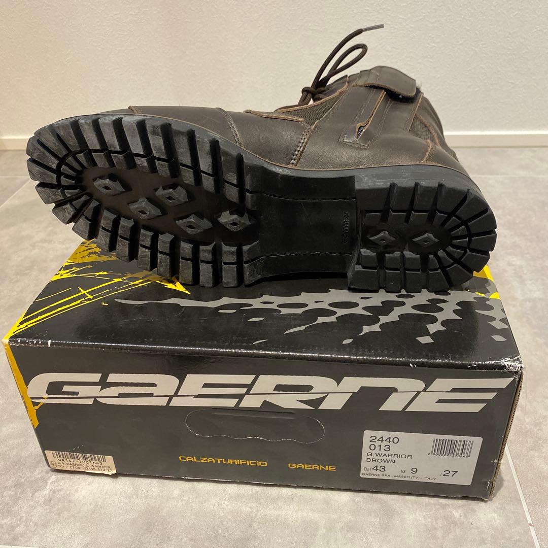 GAERNE Gウォーリア 27.0cm ガエルネ バイクブーツ ブラウン