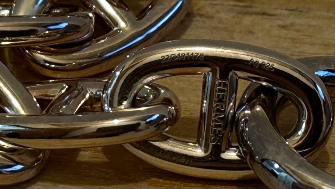 ジュホウ　エルメス　シェーヌダンクルブレスレット GM