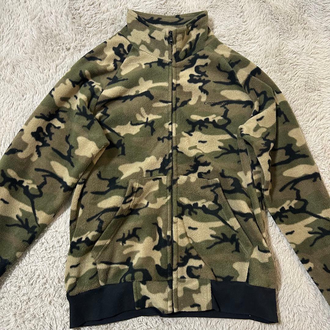 Carhartt カーハート 迷彩柄 フリースジャケット - メルカリ