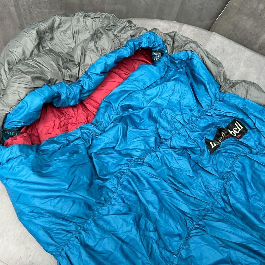 モンベル スーパーストレッチ システム ダウンハガー #4 右ジッパー