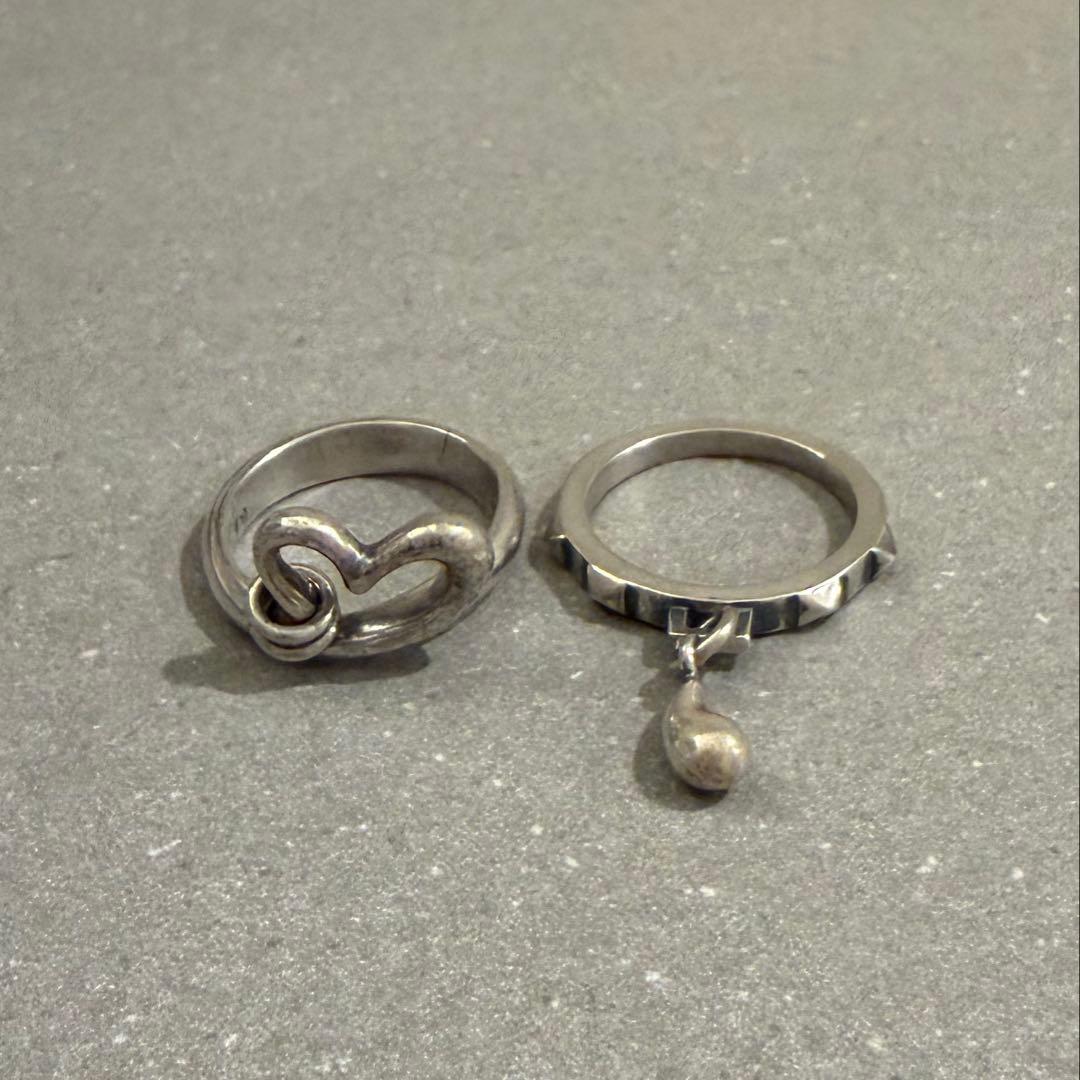 ナンバーナイン03カート期ハート涙リング セット 19号 - メルカリ