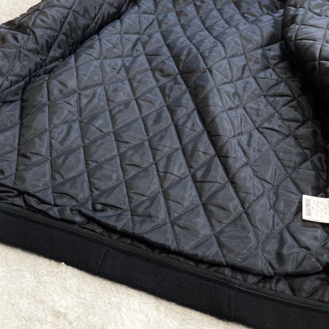 【美品】DELAY by Win&Sons　スタジャン　鹿革　キルティング　黒