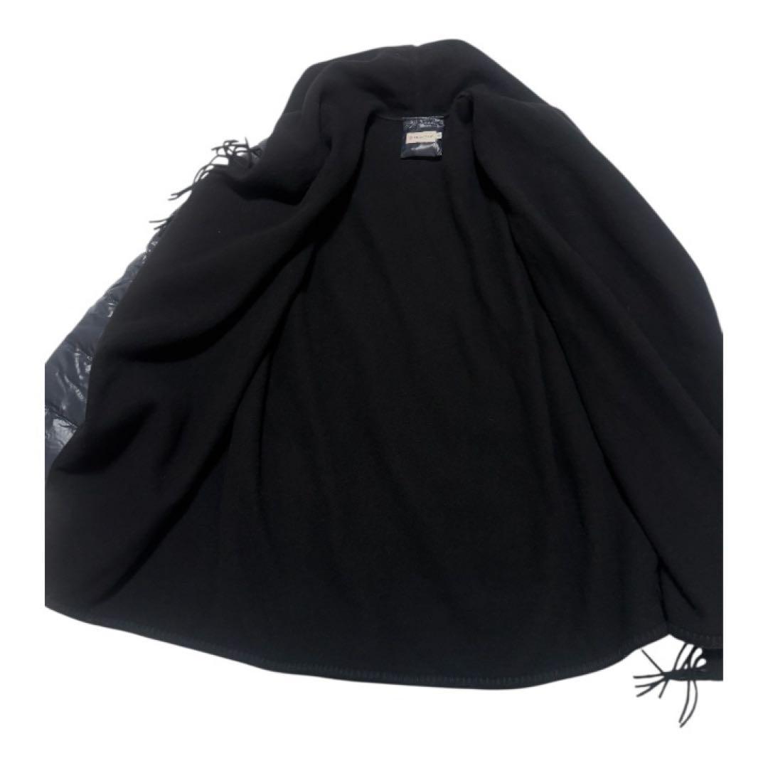 美品】モンクレール マンテラ ショール ダウン切り替え ポンチョ 紺