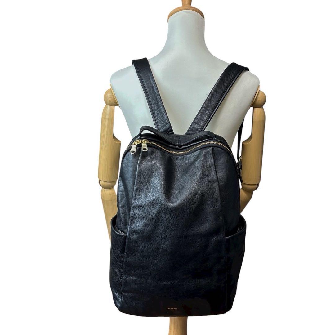 近年モデル◎ 美品◎ ラシット レザー リュックサック A4可 ブラック