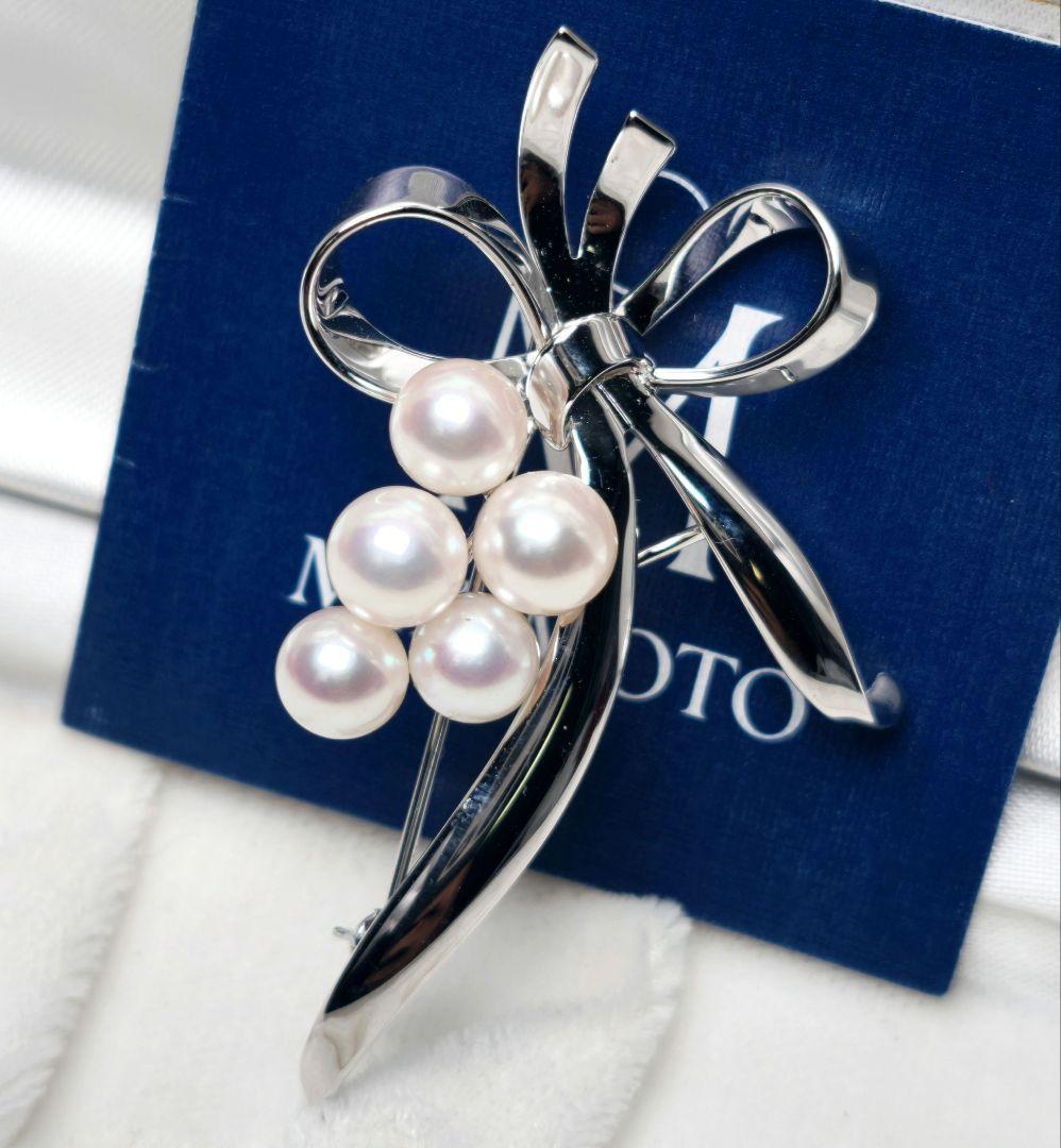 極美品 最高級】ミキモト ブローチ パール 愛子様 ご着用 5珠