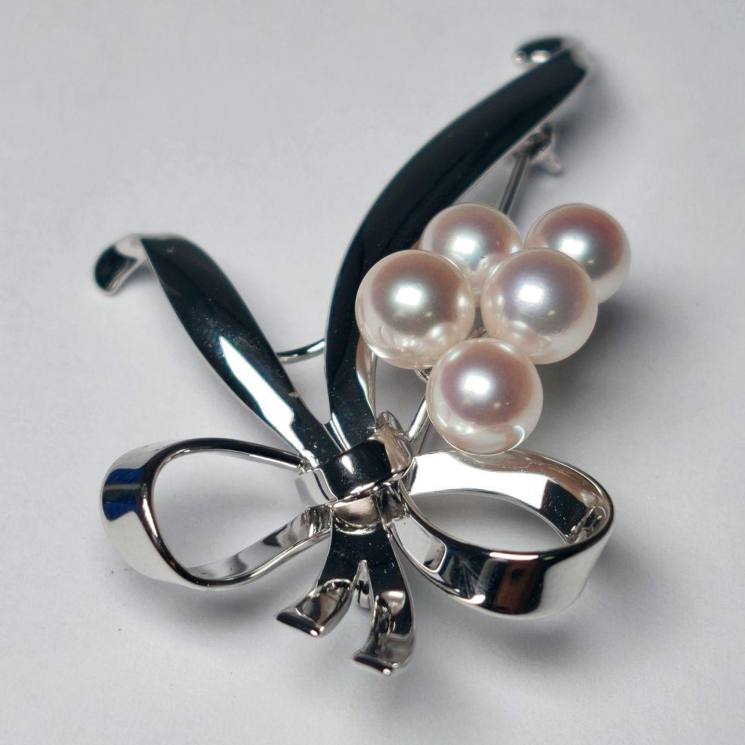 極美品 最高級】ミキモト ブローチ パール 愛子様 ご着用 5珠