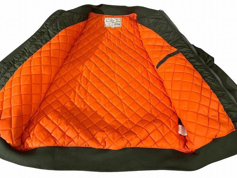 専用　限定 アビレックス ミッキー プリント 刺繍ワッペン MA-1 ジャケット