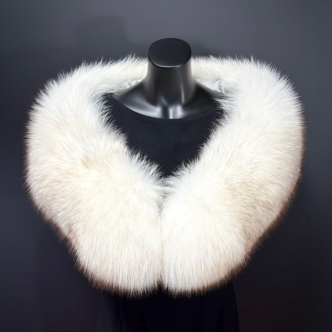 美淡】SAGA FOX サガフォックス ショール ブルーフォックス 薄花 品格