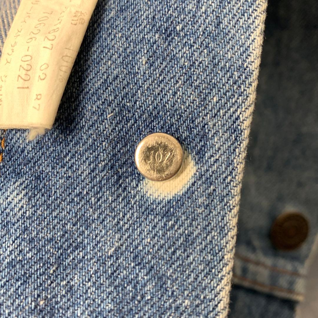 87年製 リーバイス デニムジャケット L 日本製 オレンジタブ 70626